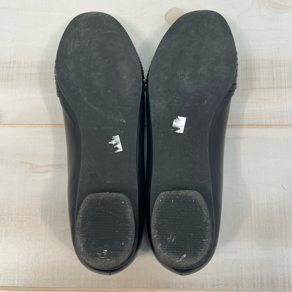 Ros Hommerson Black Leather Flats, Sz 11N - Picture 7 of 7